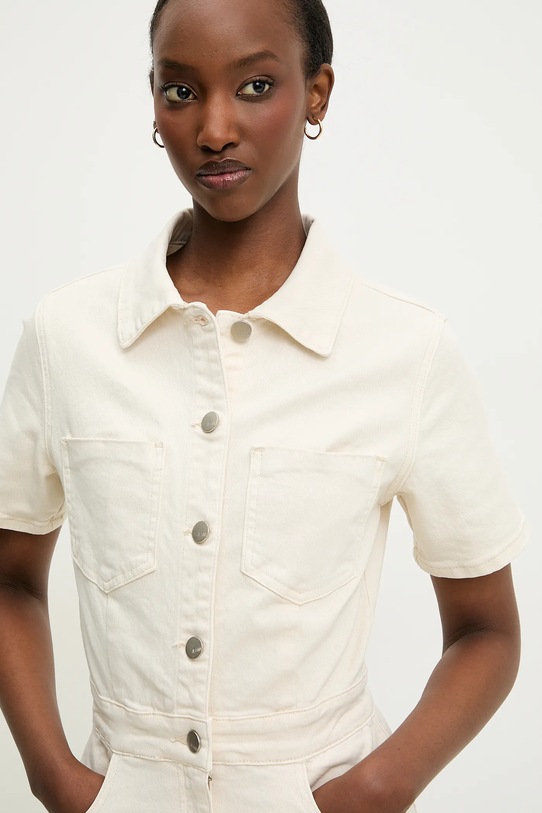 Answear.LAB sukienka jeansowa beżowy rd2339.5.flk