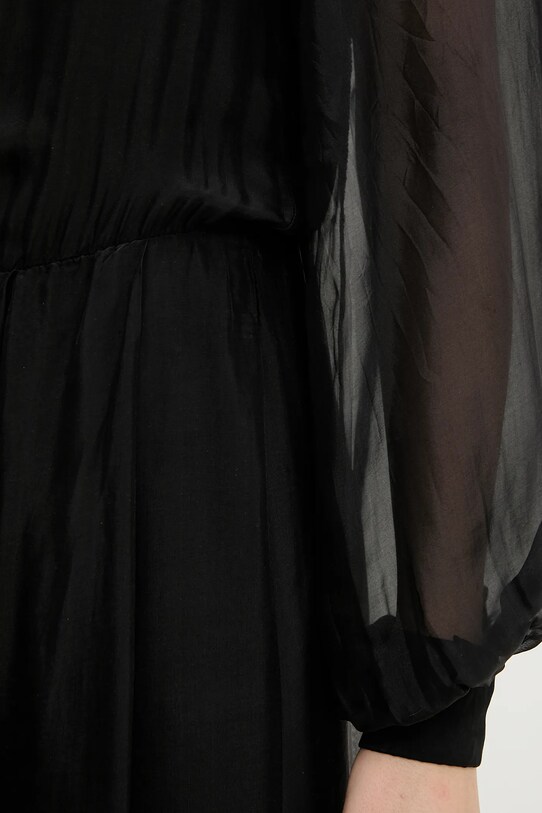 Answear Lab rochie din mătase D10352.IKK negru