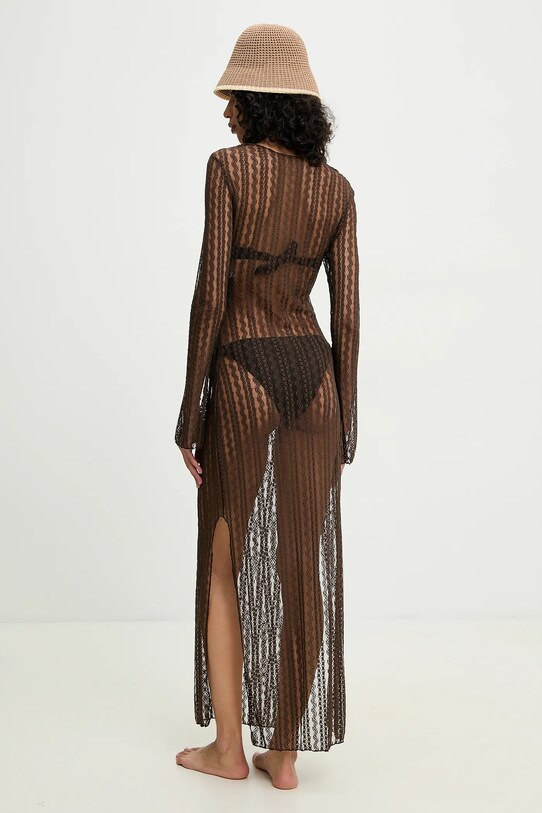 Odzież Answear.LAB sukienka plażowa hl4fw34.flk brązowy
