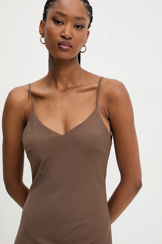 Šaty Answear.LAB hnědá 5356.IKK