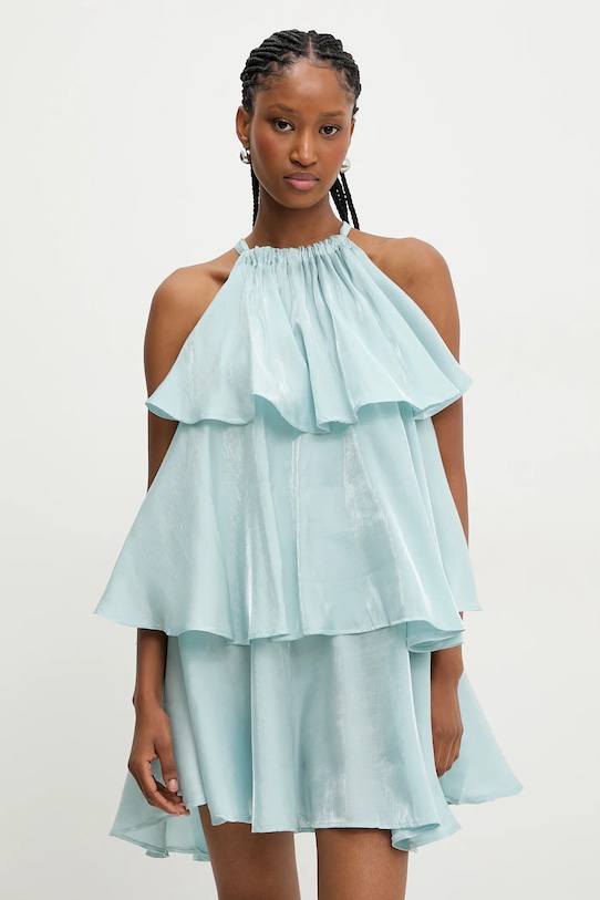 Answear.LAB ruha váll nélküli kék 12696.flk