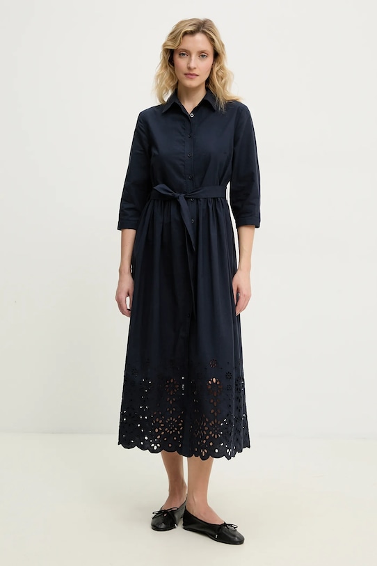 Answear Lab rochie din bumbac fixat bleumarin M115759.ios