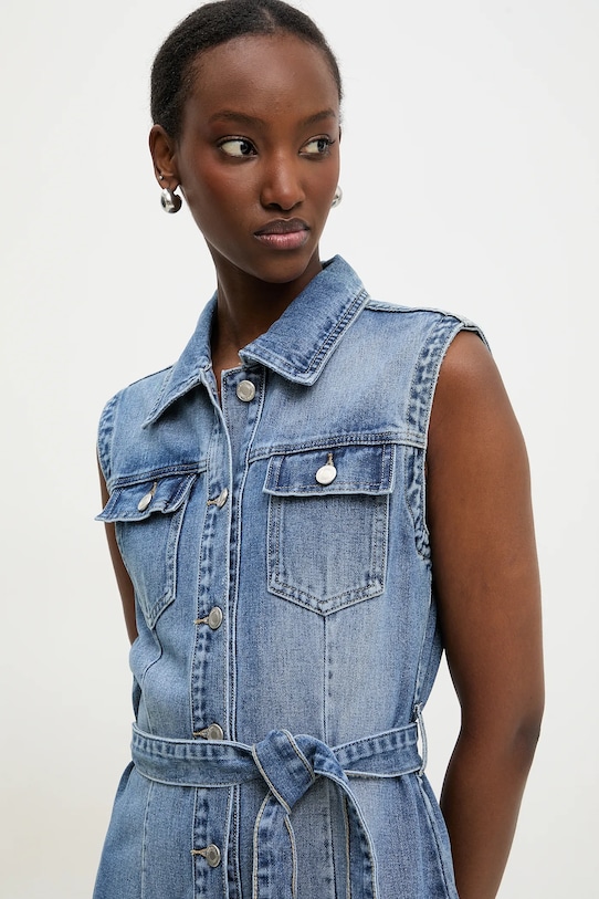 Answear Lab rochie din denim bleumarin 2445.IWK