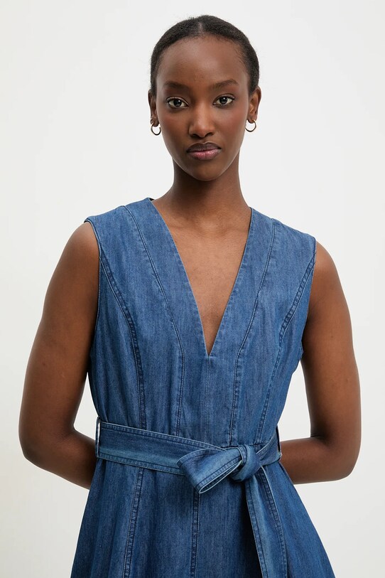 Rifľové šaty Answear.LAB modrá B9835.flk