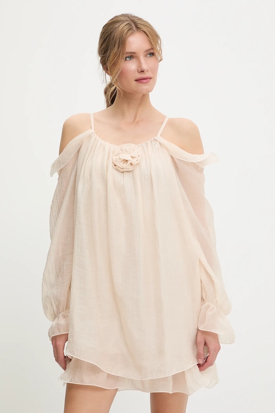 Answear Lab vestito mini beige pr26602.fjk