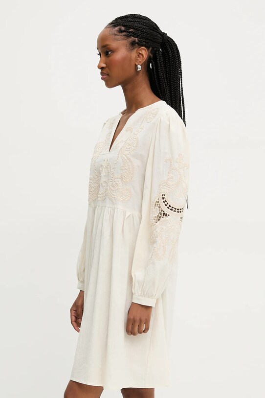 Answear.LAB vestito in cotone mini beige 7473.hos