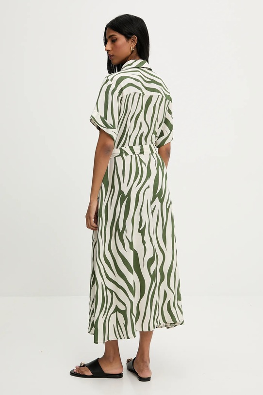 Odjeća Lanena haljina Answear.LAB 1029.6.HWK zelena