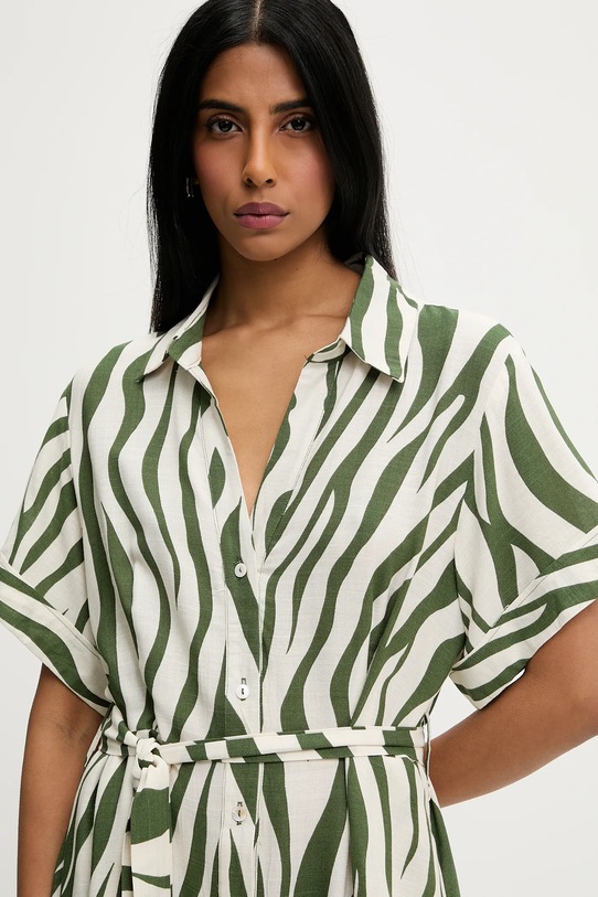 Lanena haljina Answear.LAB 1029.6.HWK zelena