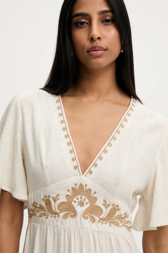 Answear.LAB sukienka brązowy 62378.HWK