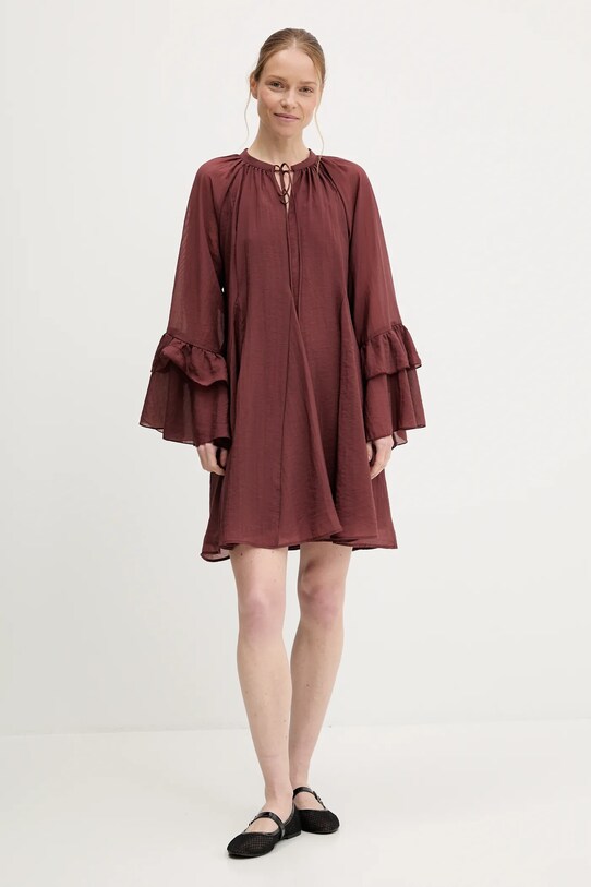 Answear Lab rochie 11190.fos burgundia WW25