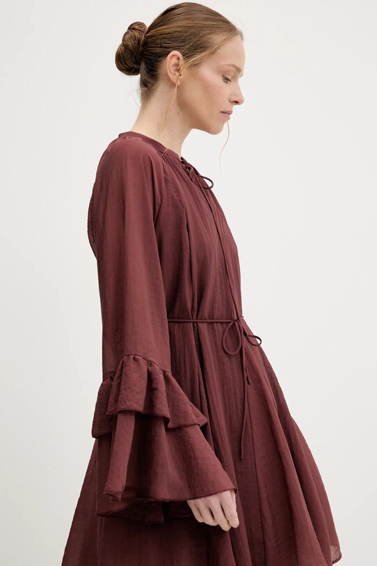 Answear Lab rochie burgundia 11190.fos