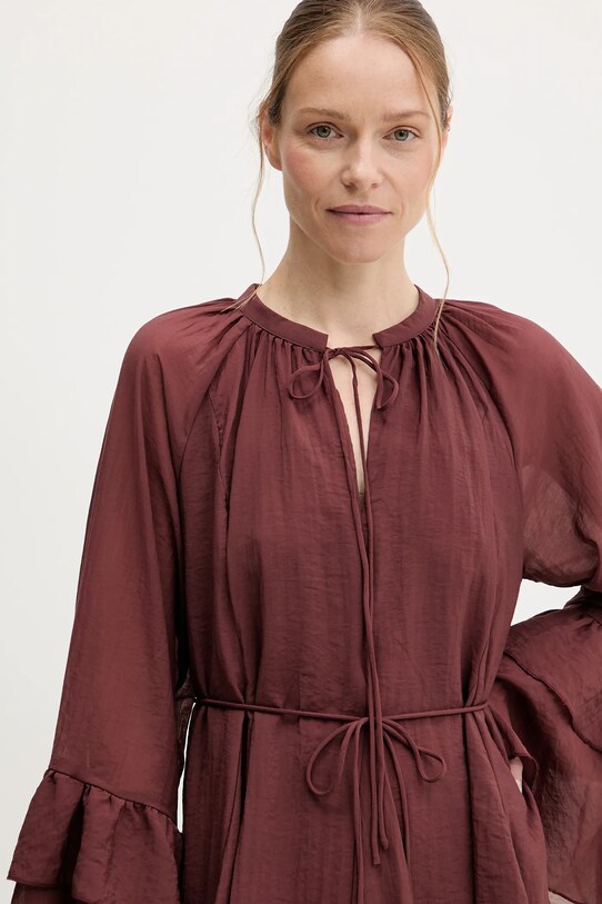 Answear Lab rochie 11190.fos burgundia
