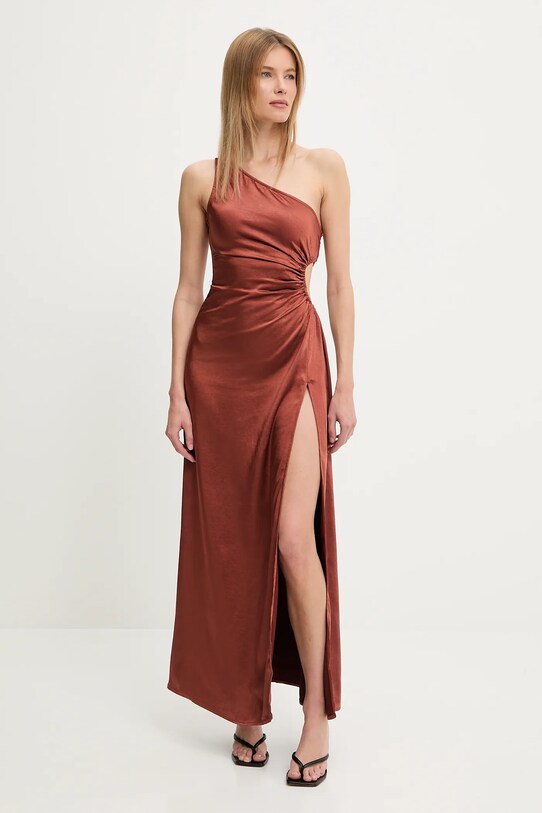 Φόρεμα Answear Lab κοκτέιλ καφέ 516063.fos