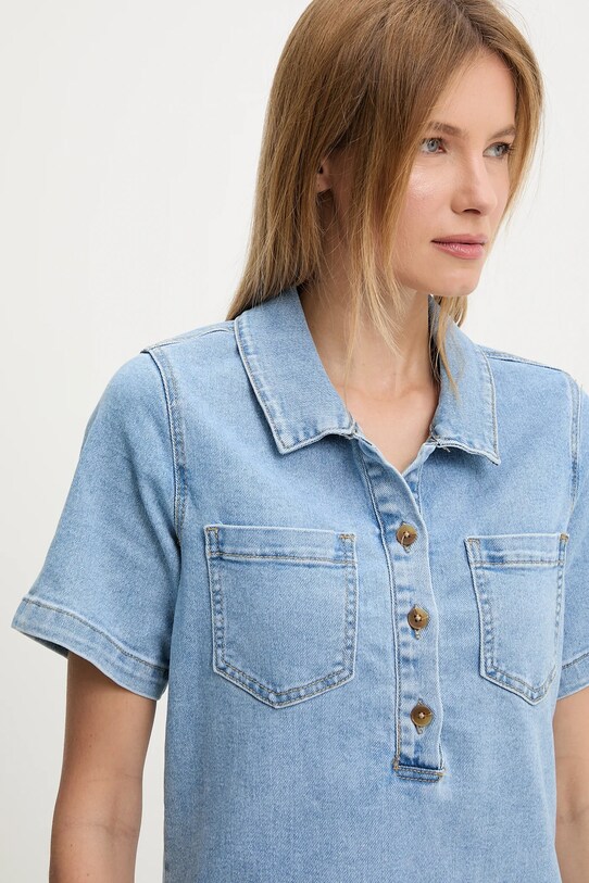 Answear Lab rochie din denim albastru RD3077.fos