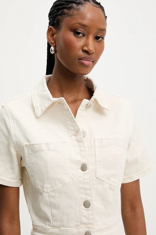 Answear Lab rochie din denim bej RD2339.5.fos