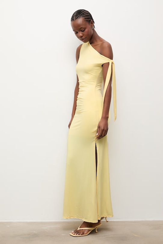 Answear.LAB šaty na ramienka žltá 23328.flk