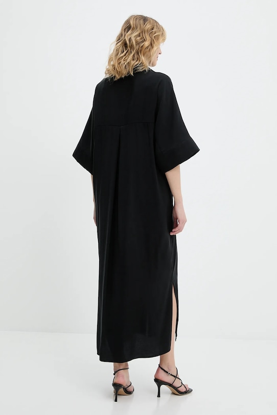 Odzież Answear.LAB sukienka D521.ilk czarny