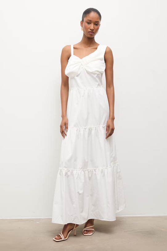 Answear.LAB sukienka 25SY2103.tos biały WW25