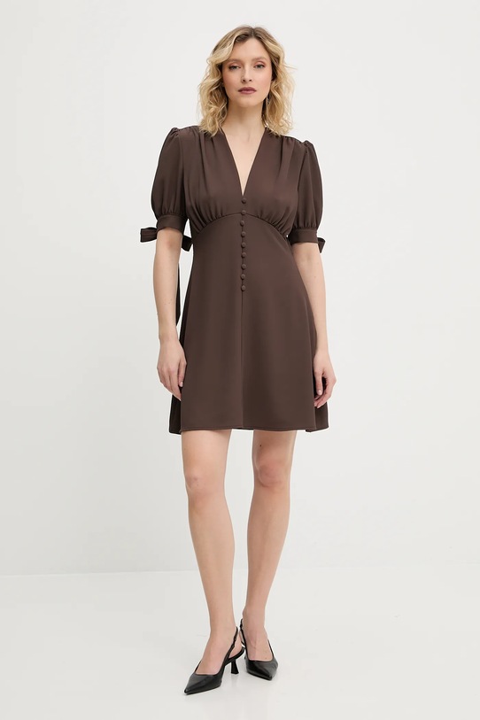 Šaty Answear.LAB 3985.IOS hnědá WW25