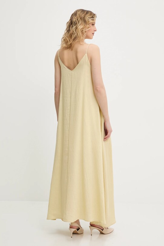Oblečenie Ľanové šaty Answear.LAB 748.HAK žltá