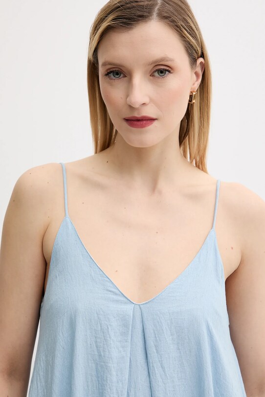 Answear Lab rochie din in albastru 748.HAK