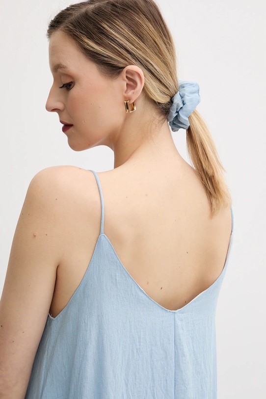 Answear Lab rochie din in 748.HAK albastru