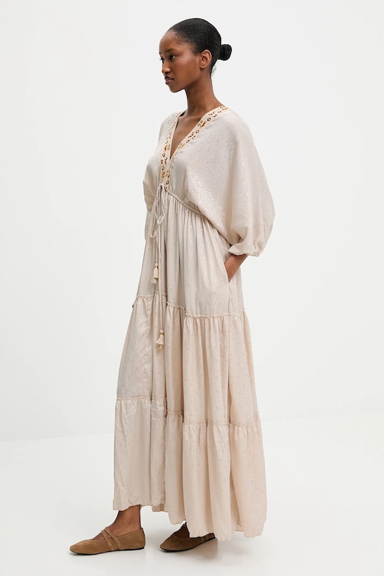 Odzież Answear.LAB sukienka G28m.p103.ios beżowy