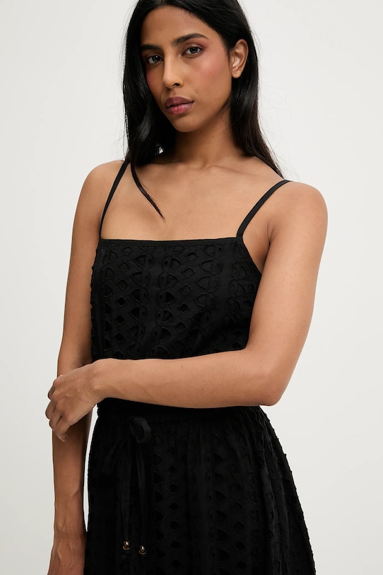 Answear Lab rochie din bumbac negru PK2927.iak