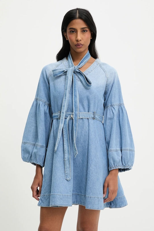 Джинсова сукня Answear.LAB casual блакитний W35704.iak