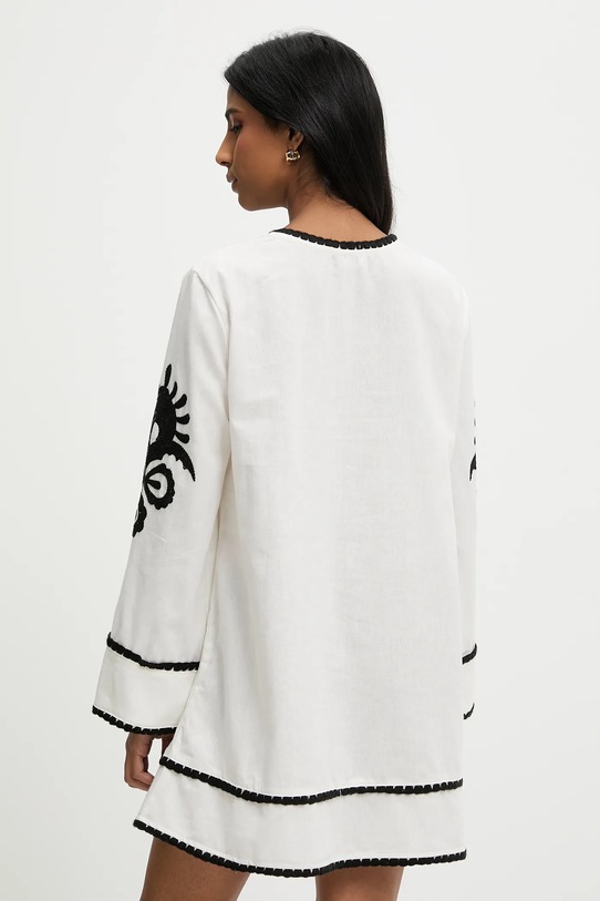 Oblečenie Ľanové šaty Answear.LAB 3128.iak biela