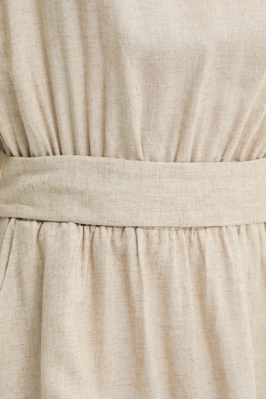 Answear Lab rochie din amestec de in PK2988.iIak bej