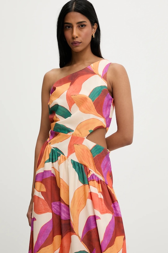 Answear.LAB sukienka pomarańczowy FP.502601.hos