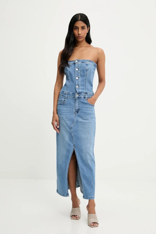 Answear Lab sukienka jeansowa casual niebieski SA7046.hak