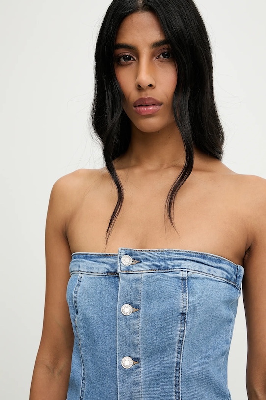 Jeans obleka Answear.LAB modra SA7046.hak