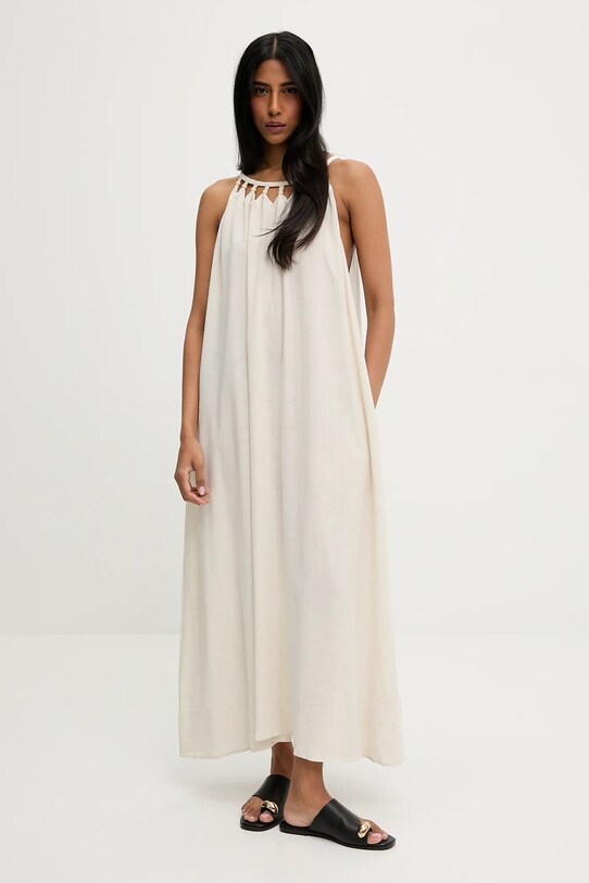 Льняна сукня Answear.LAB BY755.hak бежевий WW25