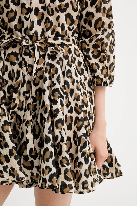 Бавовняна сукня Answear.LAB bianca.FLK коричневий