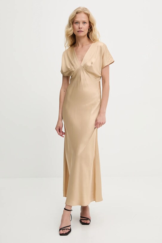Answear Lab rochie maxi bej LD2789.hak