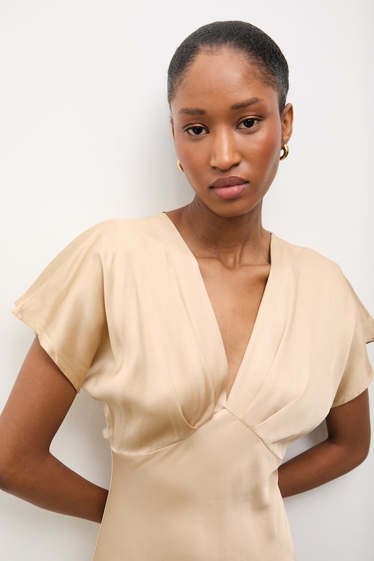 Answear.LAB sukienka beżowy LD2789.hak