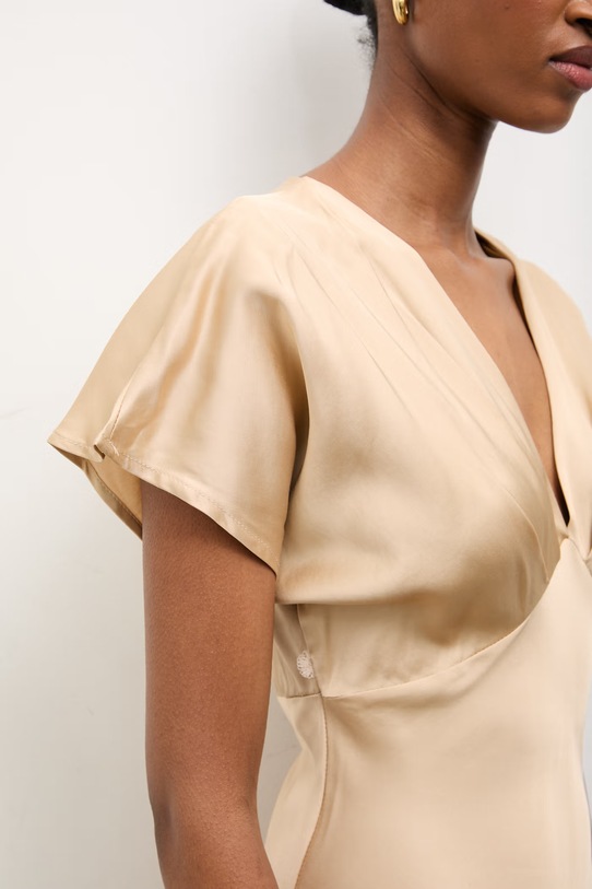 Answear.LAB sukienka LD2789.hak beżowy