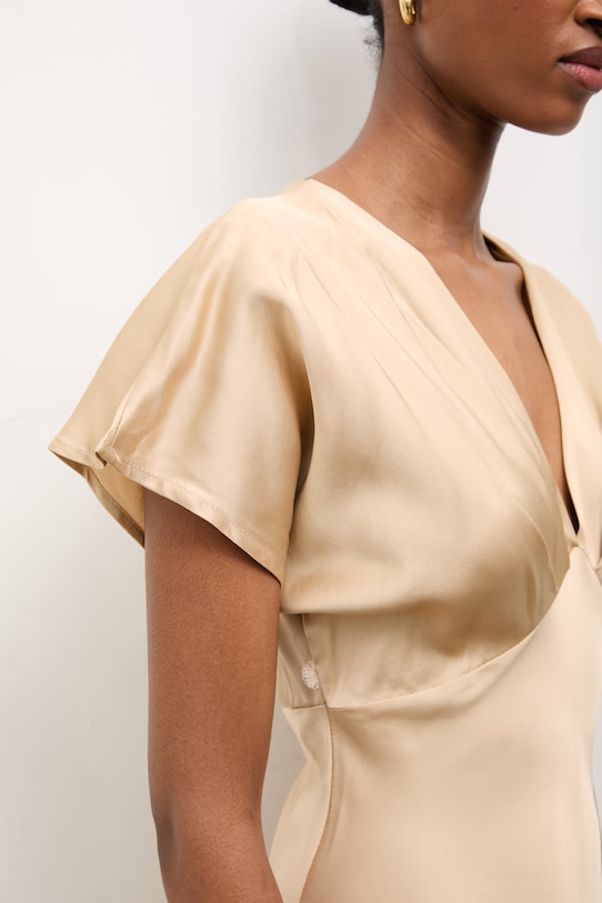 Answear.LAB sukienka LD2789.hak beżowy