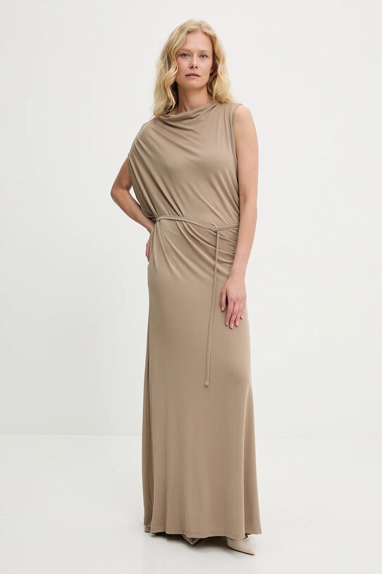 Answear Lab rochie maxi bej L9095.hak