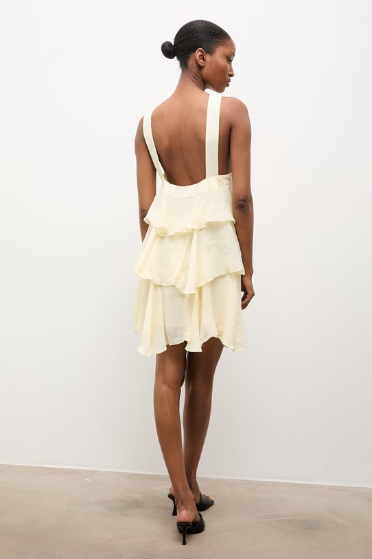 Answear.LAB sukienka żółty LD2837..hak