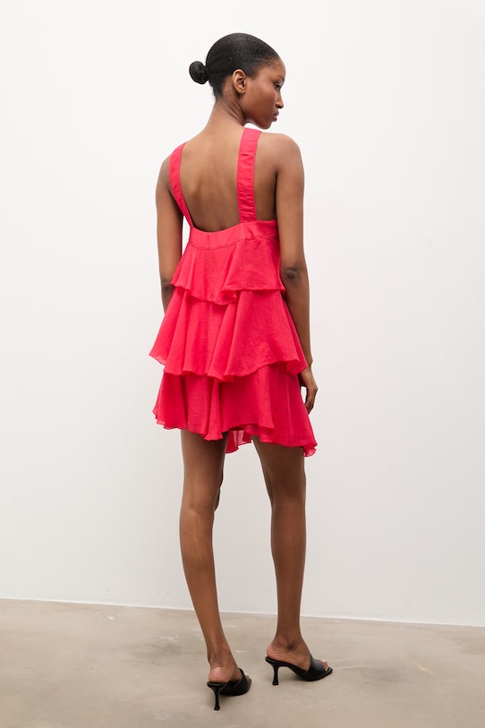 Odzież Answear.LAB sukienka LD2837..hak czerwony