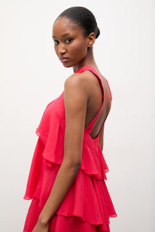 Answear.LAB sukienka czerwony LD2837..hak