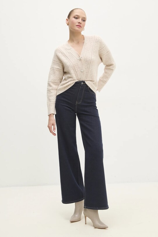 Answear Lab cardigan de lana a8428.flk bej WW25