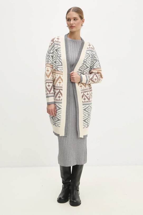 Kardigán Answear.LAB 6233.HWK sivá WW25