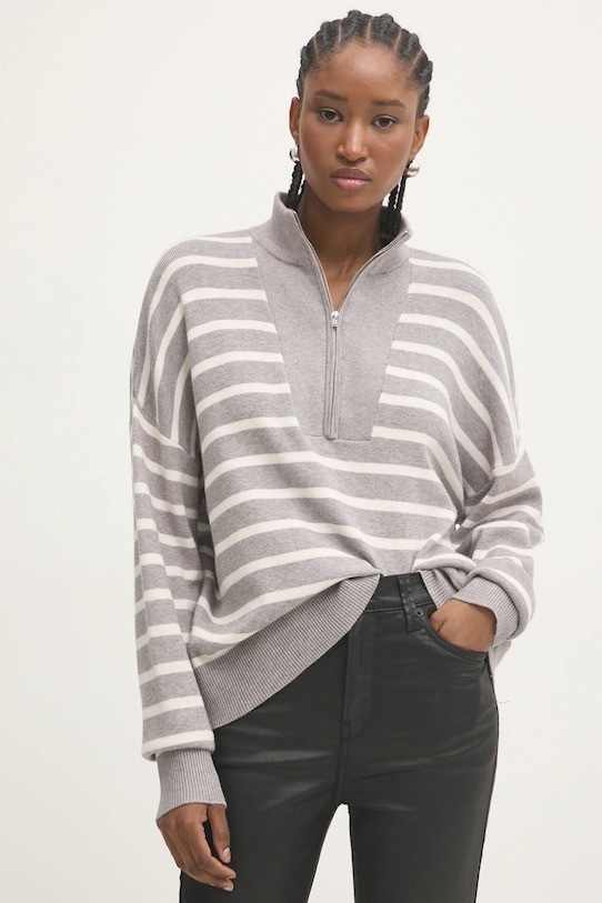 Answear Lab pulover fixat gri LK.162JOTTIEC.ums