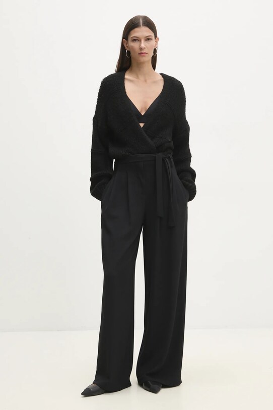 Answear Lab cardigan de lana 92707.ios negru WW25