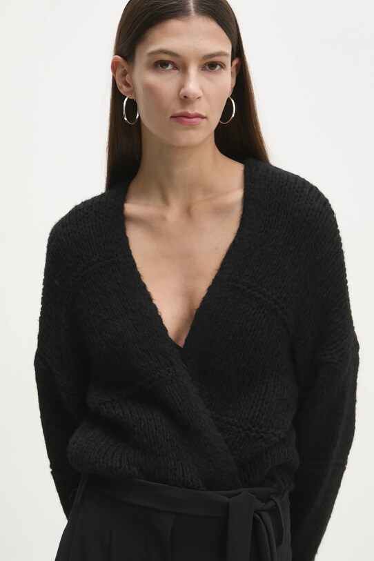 Answear Lab cardigan de lana 92707.ios negru