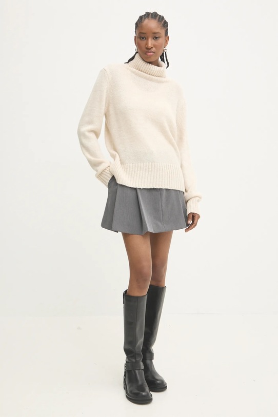 Vlnený sveter Answear.LAB 92705.ios béžová WW25